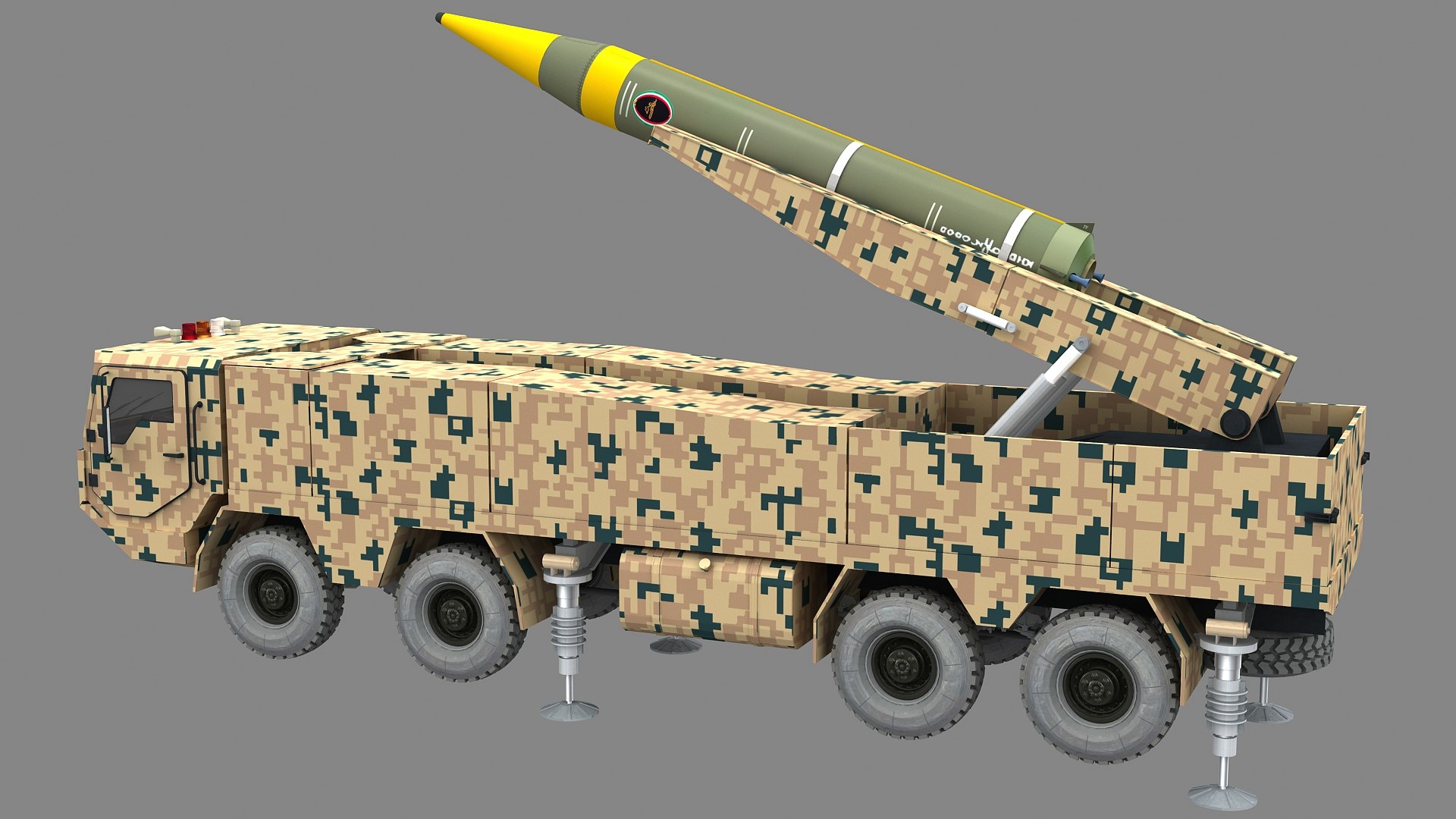 3D Khorramshahr Kheibar Missile Launcher Vehicle https://p.turbosquid.com/ts-thumb/r0/kPhY1B/xc/khorramshahrkheibarlauncher_010010/jpg/1765254911/1920x1080/fit_q87/6b99da438dfec6c2dffe59200c45f94ded204450/khorramshahrkheibarlauncher_010010.jpg