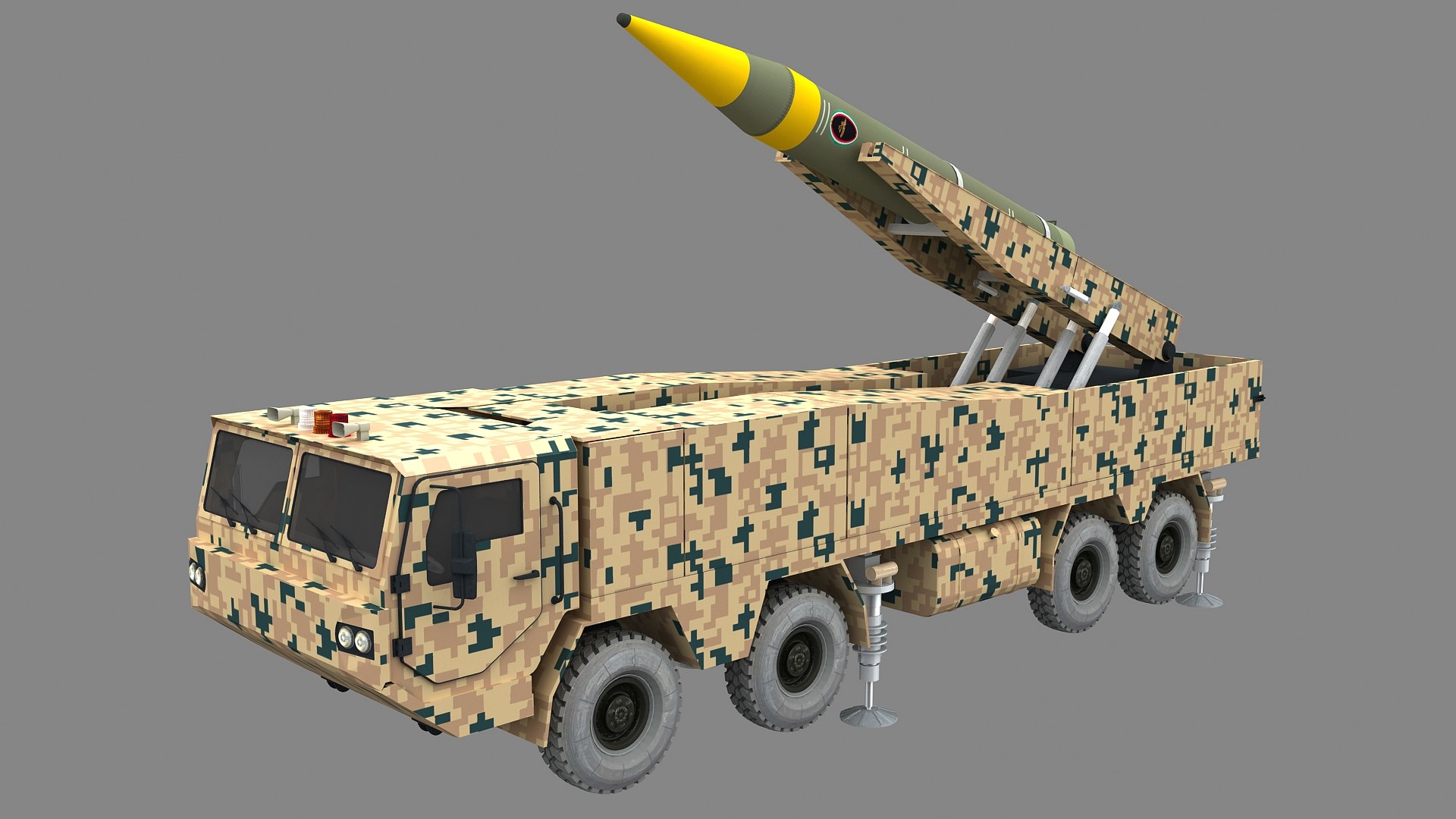 3D Khorramshahr Kheibar Missile Launcher Vehicle https://p.turbosquid.com/ts-thumb/r0/kPhY1B/zi/khorramshahrkheibarlauncher_010000/jpg/1765254906/1920x1080/fit_q87/12dbf363b7f7baddda1e71889a2bfb27c0bc5095/khorramshahrkheibarlauncher_010000.jpg