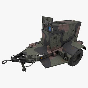 3D model Power Generator Trailer MEP 815B