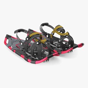 Tourist Snowshoes Atlas Red 3D model