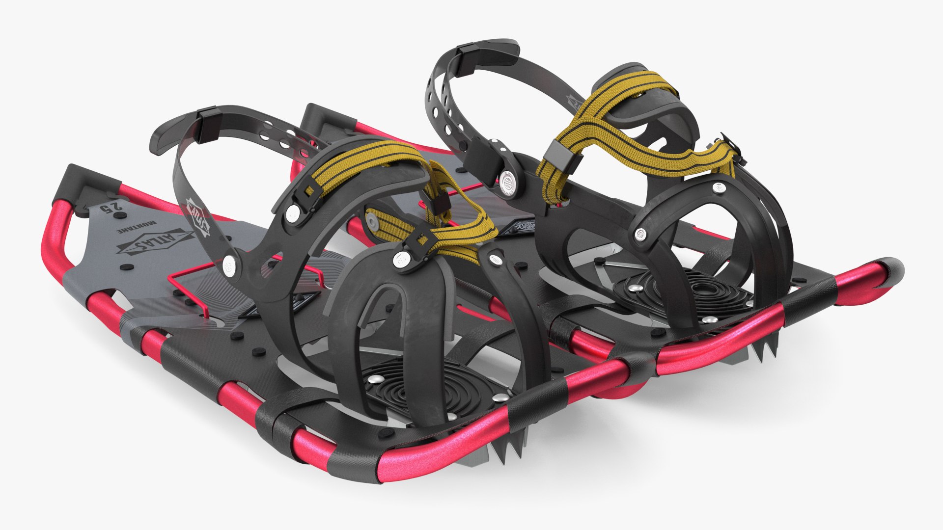 Tourist Snowshoes Atlas Red 3D model preview