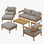 collection de meubles de patio en bois MAX