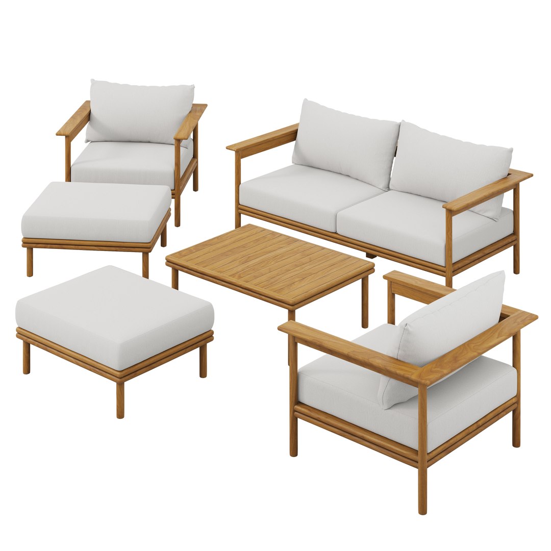 3D Teak Wood Outdoor Furniture Collection Loveseat Armchair Ottoman and Coffee Table model https://p.turbosquid.com/ts-thumb/r0/ntIp7j/WM/woodenpatiofurniturecollection19/jpg/1727965618/1920x1080/fit_q87/8ec7bbf6fd535b2b1d5d798be1be0d9e19514cac/woodenpatiofurniturecollection19.jpg
