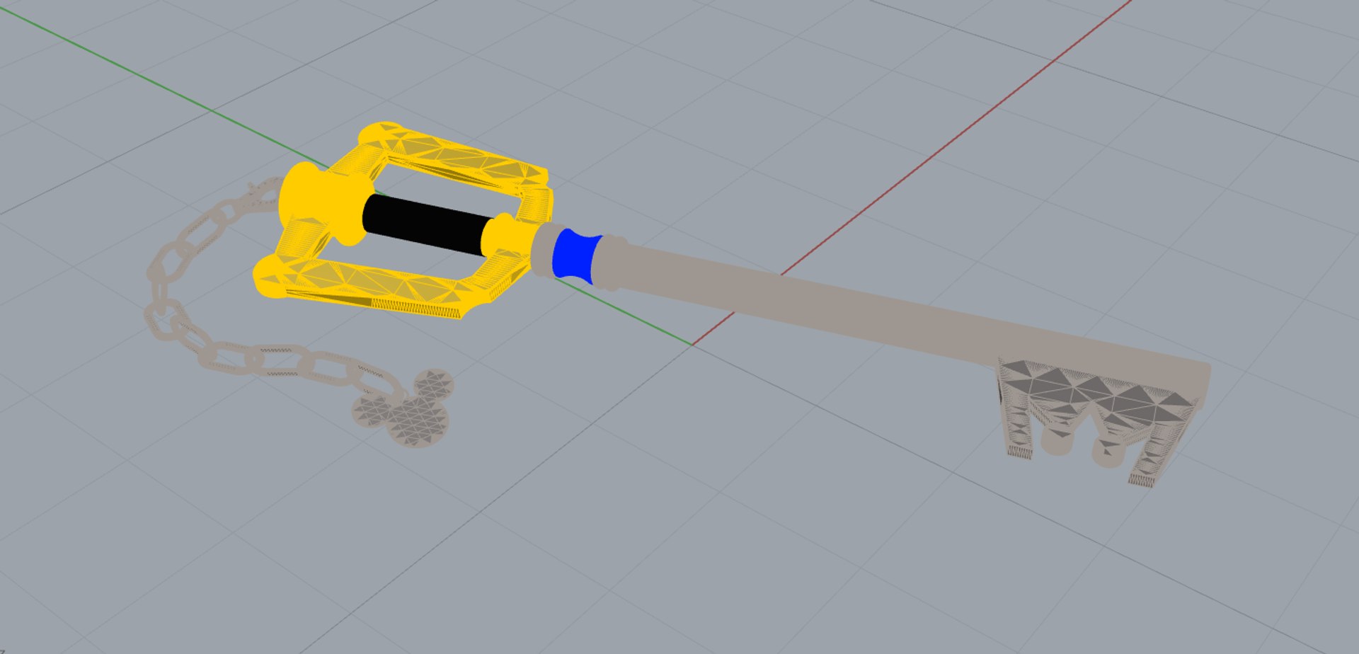 Keyblade Kingdom Hearts 3D Model - TurboSquid 1389907