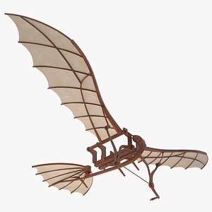 Leonardo Da Vinci Flying Machine Rigged