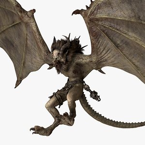 Harpy Vampire Low-poly 3D model 3D model