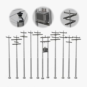 Utility Poles - Metal Electrical Distribution System