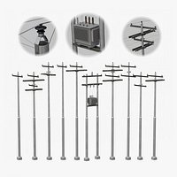 Utility Poles - Metal Electrical Distribution System