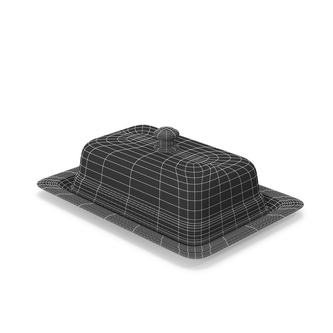 Gold Butter Dish 3D model - TurboSquid 1917645