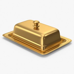 Gold Butter Dish
