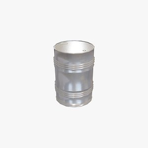 Lowpoly Oil Drum 01