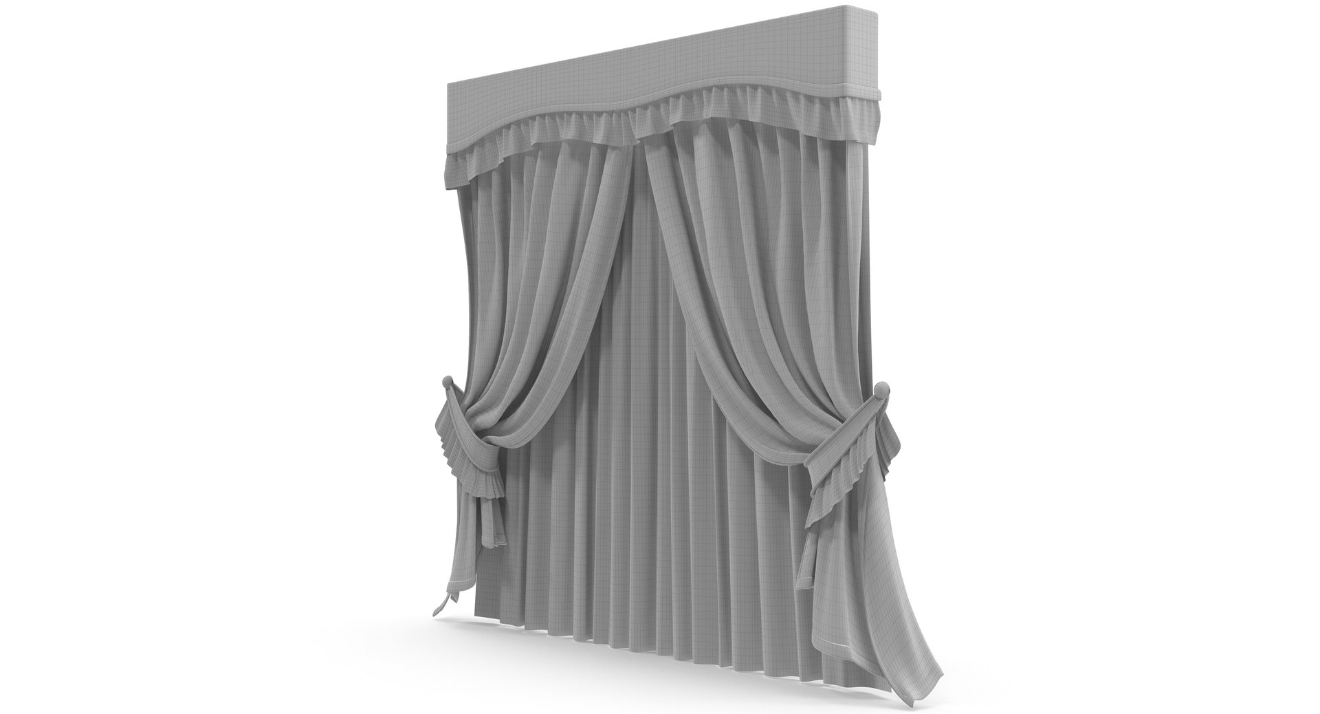 3d Curtain Modeled