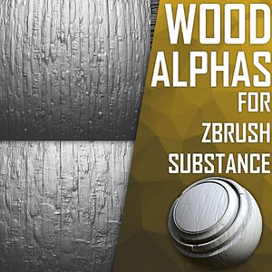 Wood Tileable Alphas for ZBrush Substance 3D