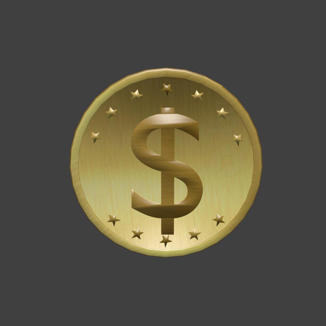 3D Gold Coin Model - TurboSquid 1352021