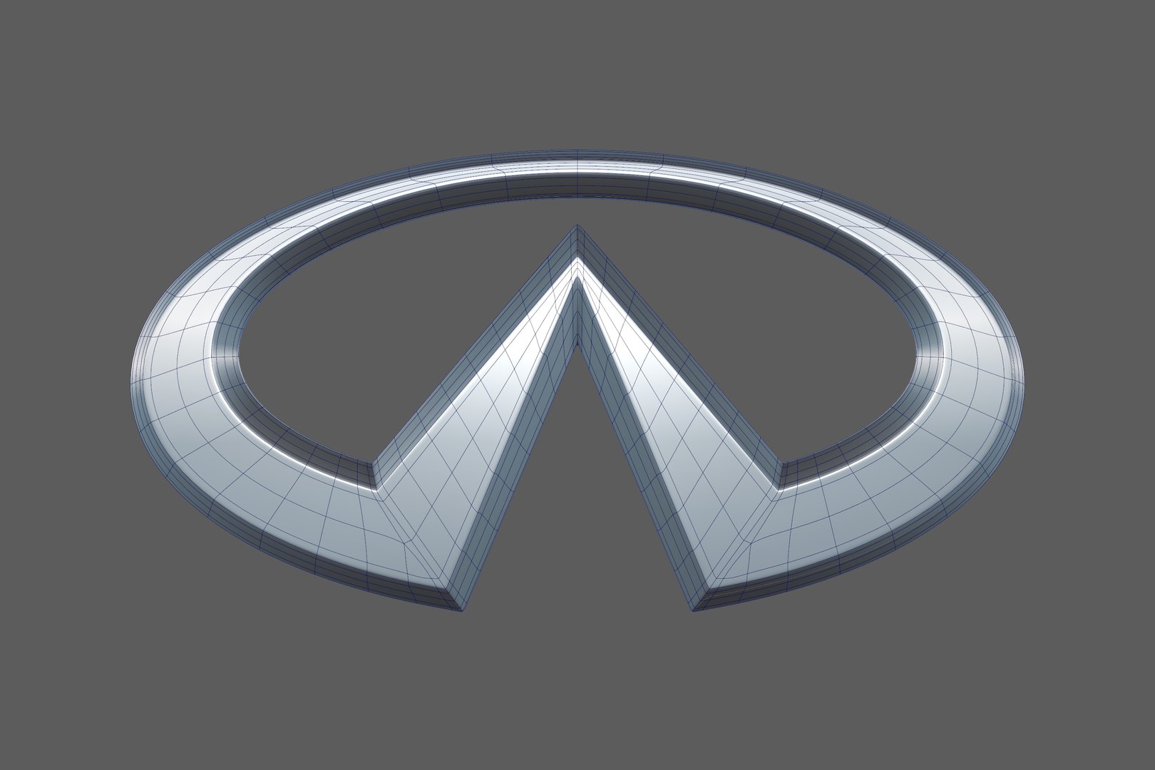 3D Infiniti Car Logo Emblem Modern TurboSquid 2113172