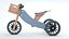 Kinderfeets Tiny Tot Blu con Cassetta per Bici