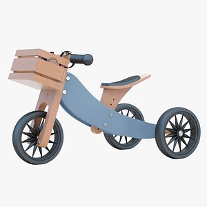 3D Kinderfeets Tiny Tot  Blue with Bike Crate