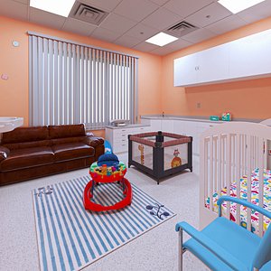 3D model Modern Mother and Child Room