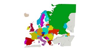 europe 3D model