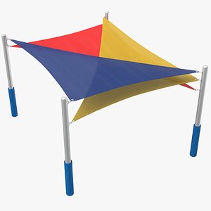 3D playground tent