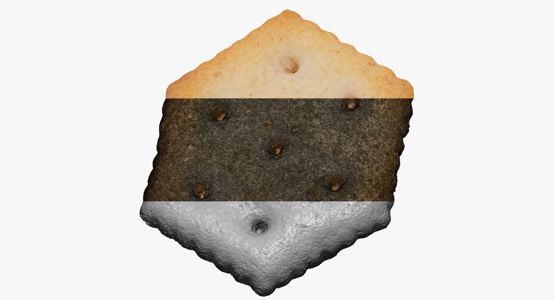 3D Cracker Hexagon 01 Raw Model - TurboSquid 1534849