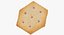 3D cracker hexagon 01 raw model