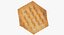 3D cracker hexagon 01 raw model