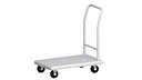 Flat Bed Self Assembly white Platform Trolley
