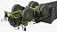 Heavy Duty Dump Trailer Dirty Rigged für Maya