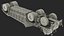 Heavy Duty Dump Trailer Dirty Rigged für Maya