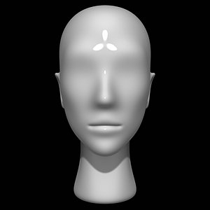 3D model mannequin head