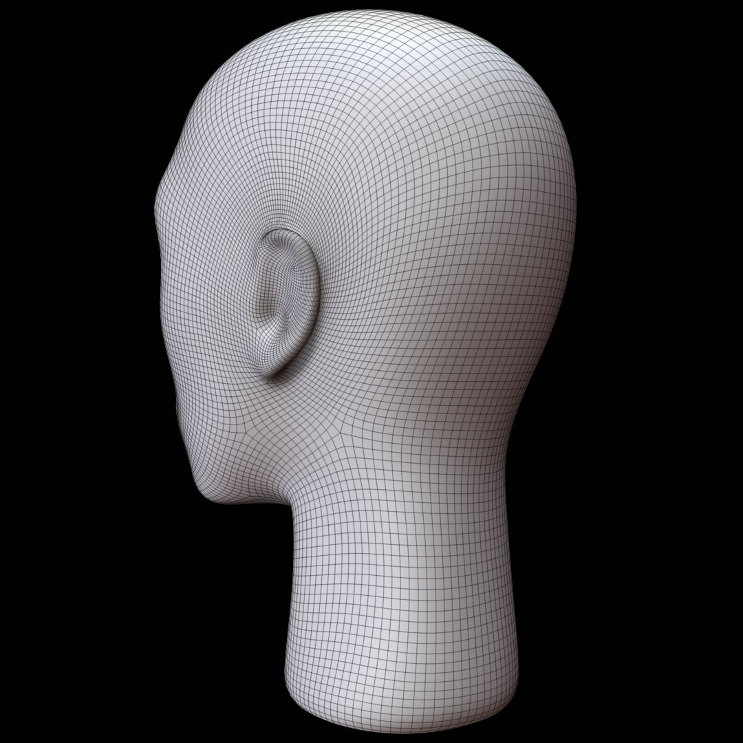 3D model mannequin head - TurboSquid 1246476