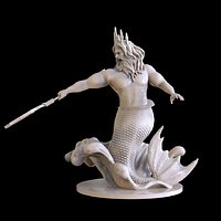 King Merman Statue