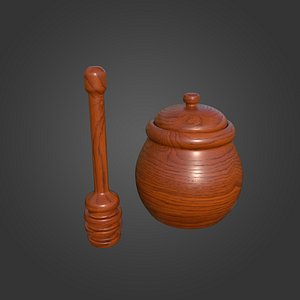 honey jar 3D model