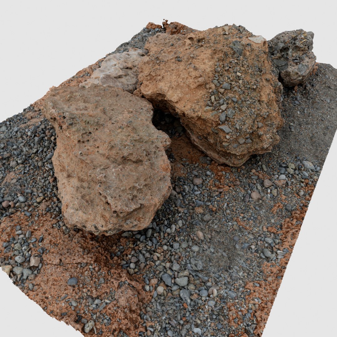 Scan Beach Rocks 3D Model - TurboSquid 1545533