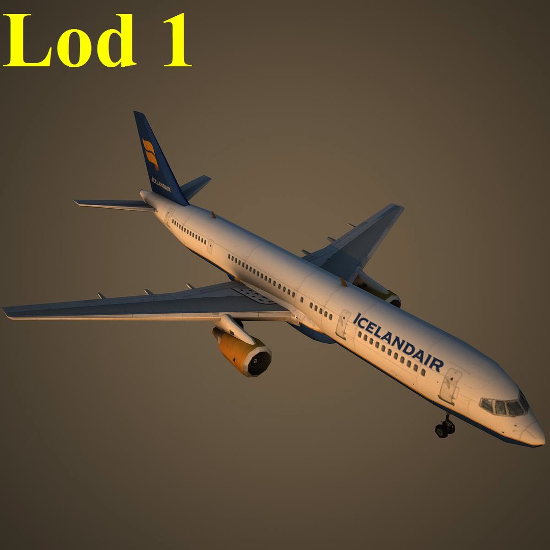 3d Boeing 757-200 Ice Model