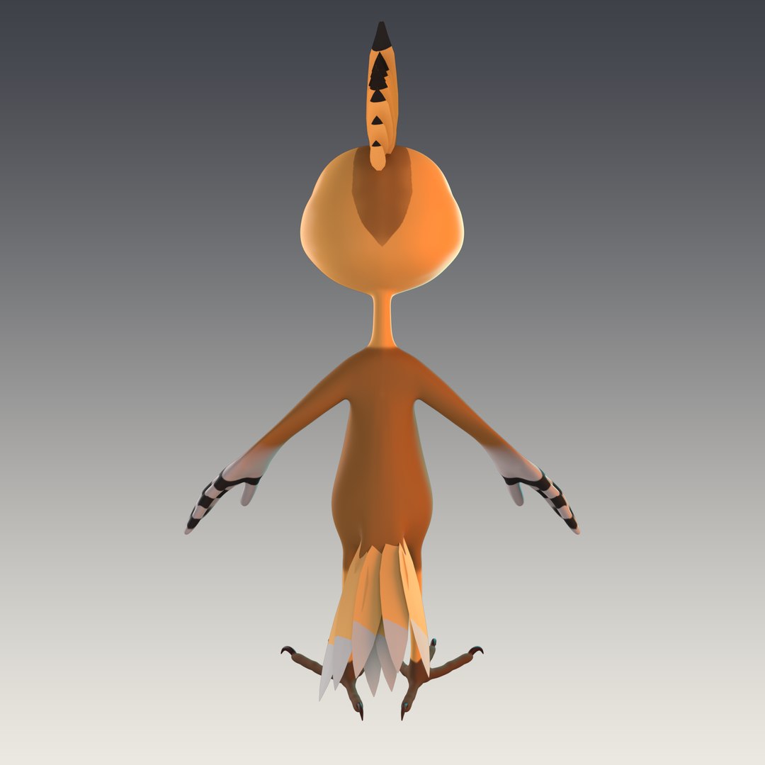 3D Stylized Hoopoe NoRig - TurboSquid 2012662