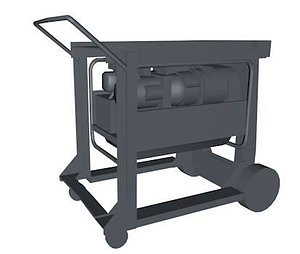 portable generator 3d model