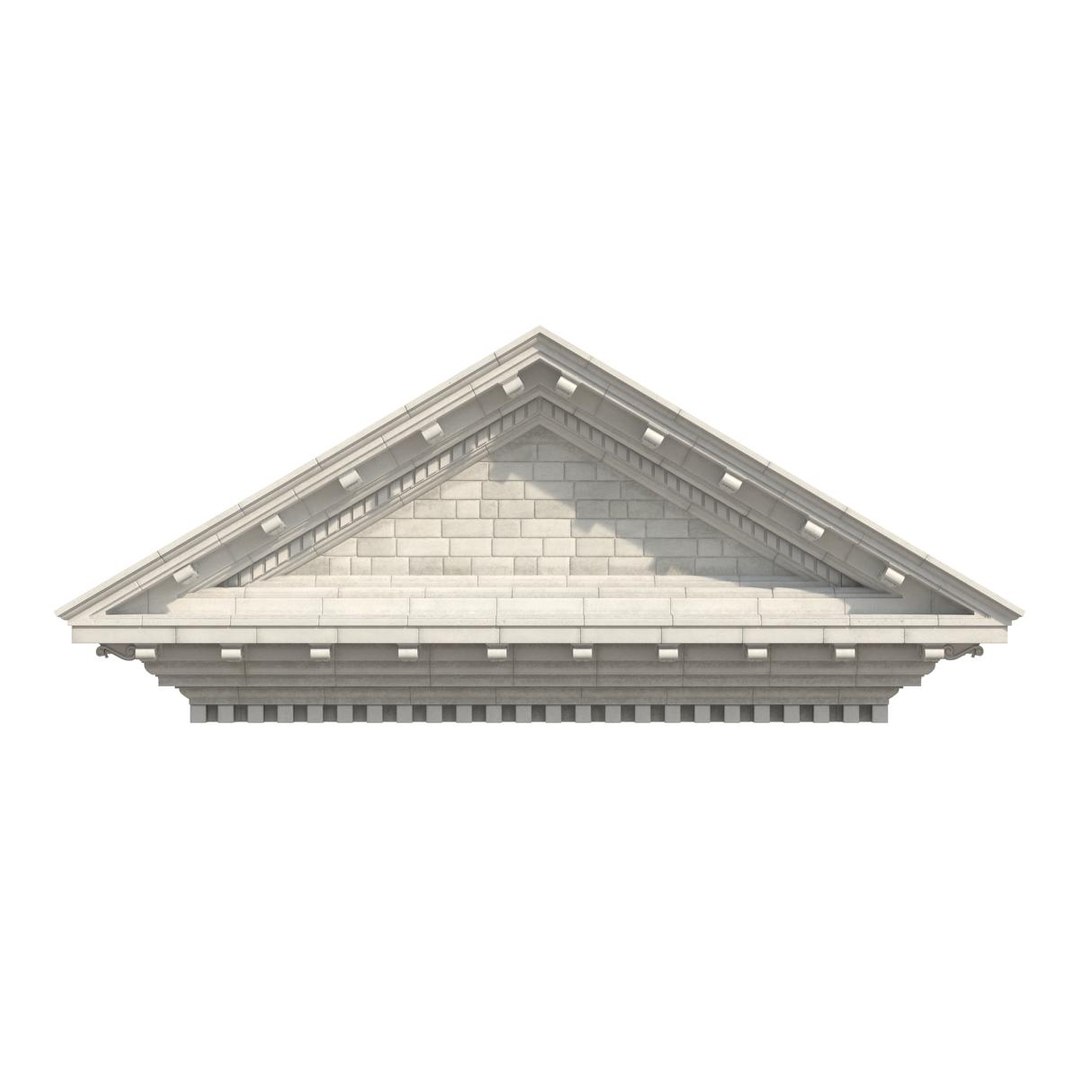 3d pediment greco roman