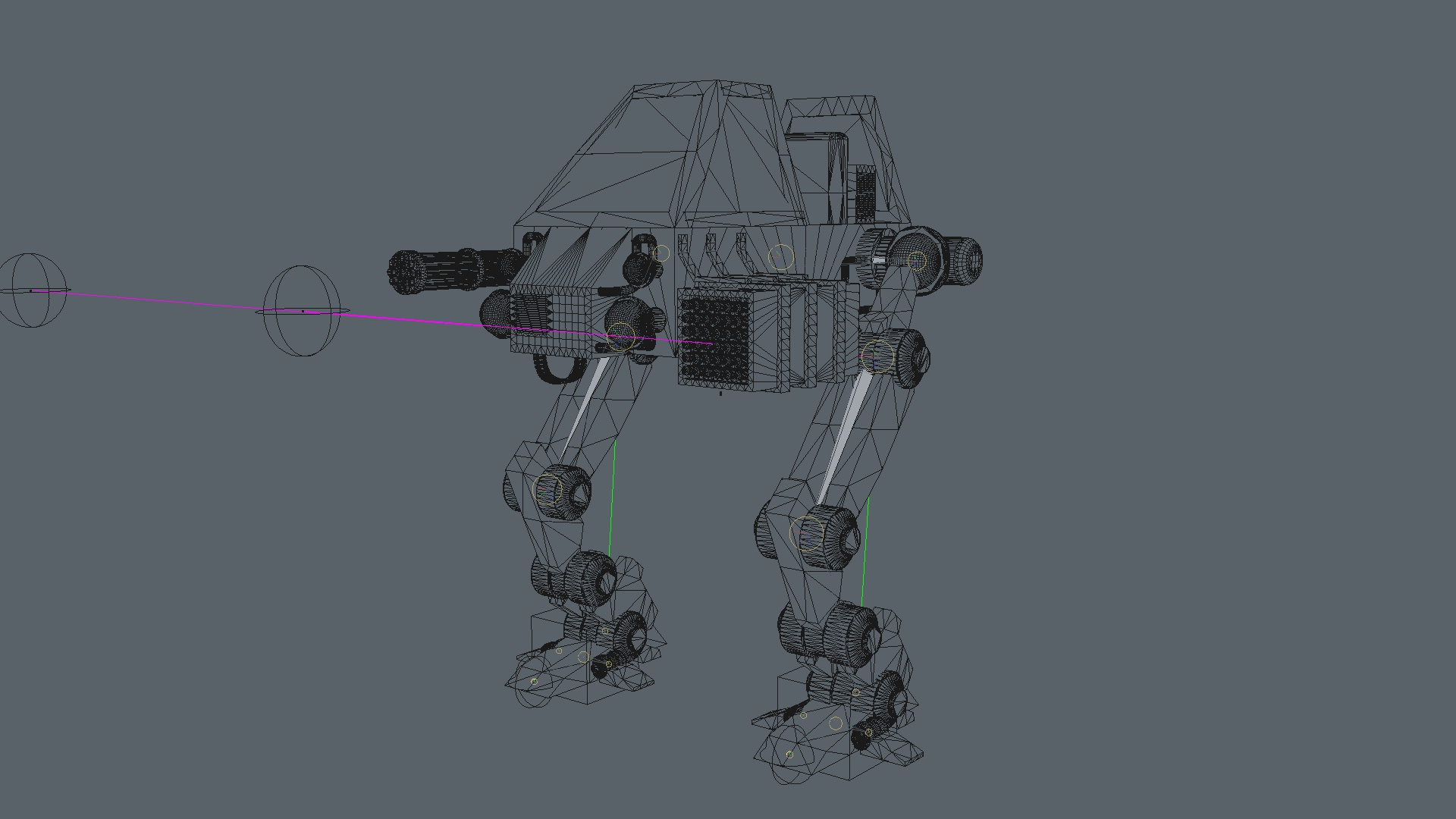 CARTOON 1 MECHA WALKER RIGGED AND ANIMATED 3D Model - TurboSquid 1729630