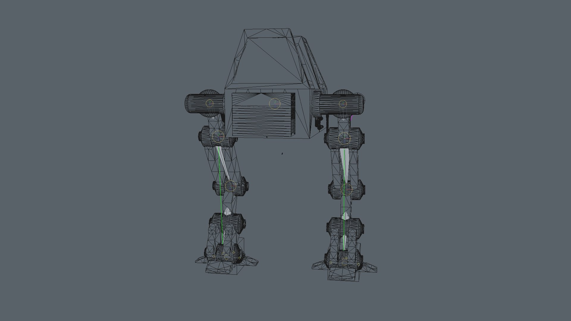 CARTOON 1 MECHA WALKER RIGGED AND ANIMATED 3D Model - TurboSquid 1729630