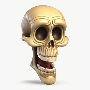 Stylized Cartoon Skull 4 model