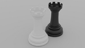 chess rook 3D model