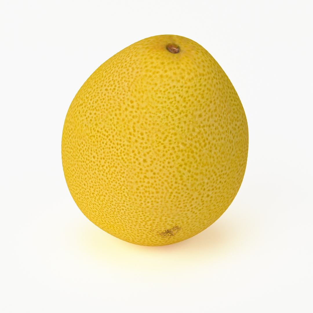 3d model realistic pomelo fruit real