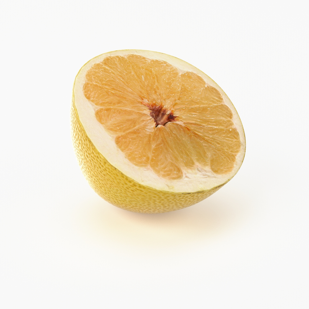 3d model realistic pomelo fruit real