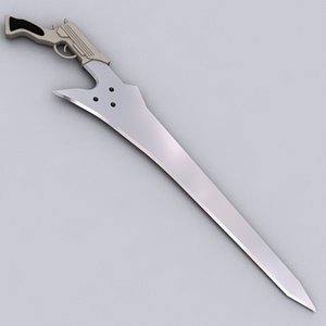 gunblade sword 3d max