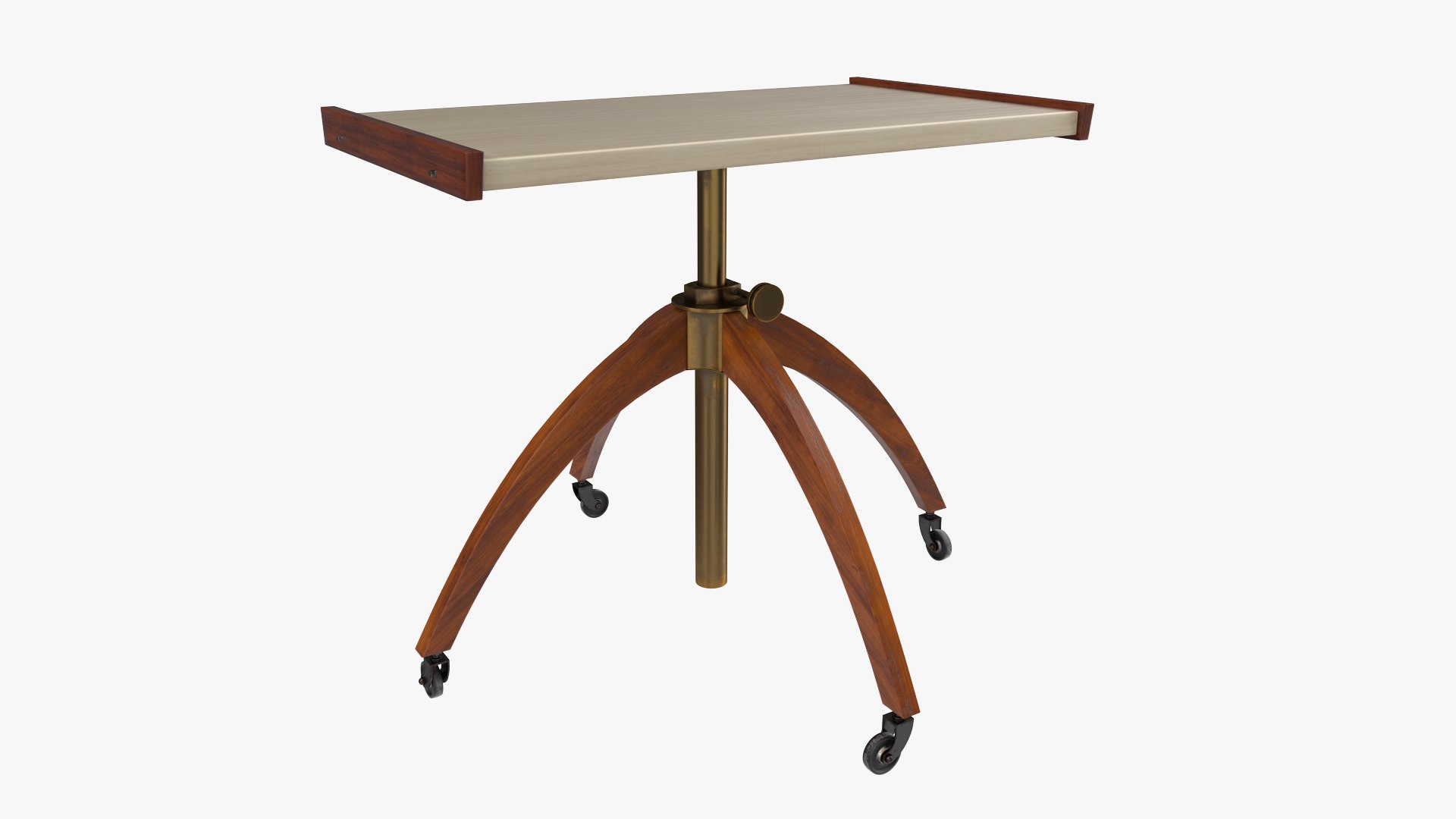 Vintage Adjustable TV Stand 3D model preview