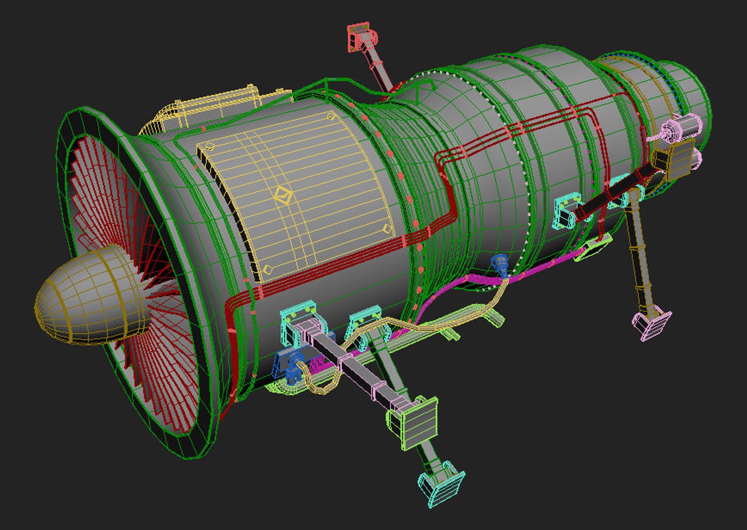 3d Model Jet Engine