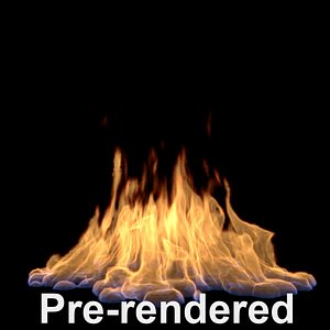 large flame pre-rendered