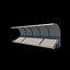 Modello 3D della tribuna dello stadio 3
